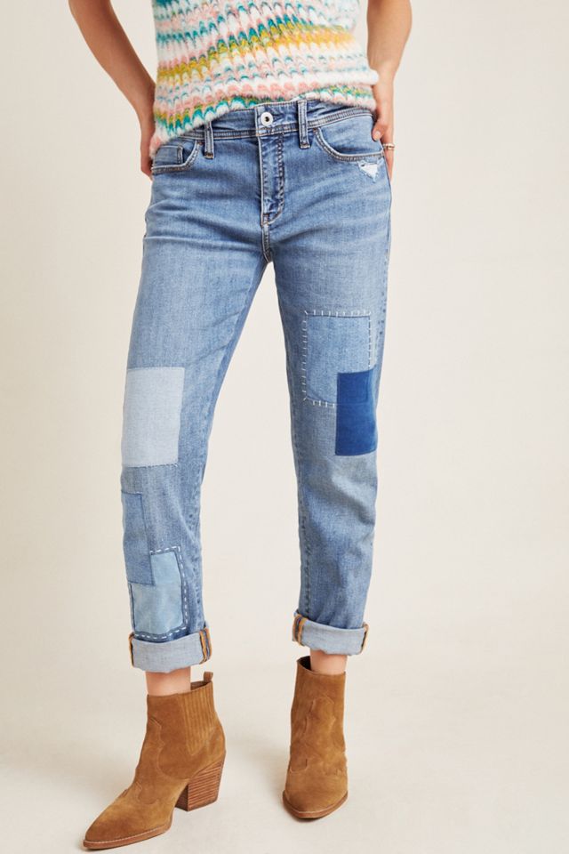 Pilcro Patchwork Slim Boyfriend Jeans #5