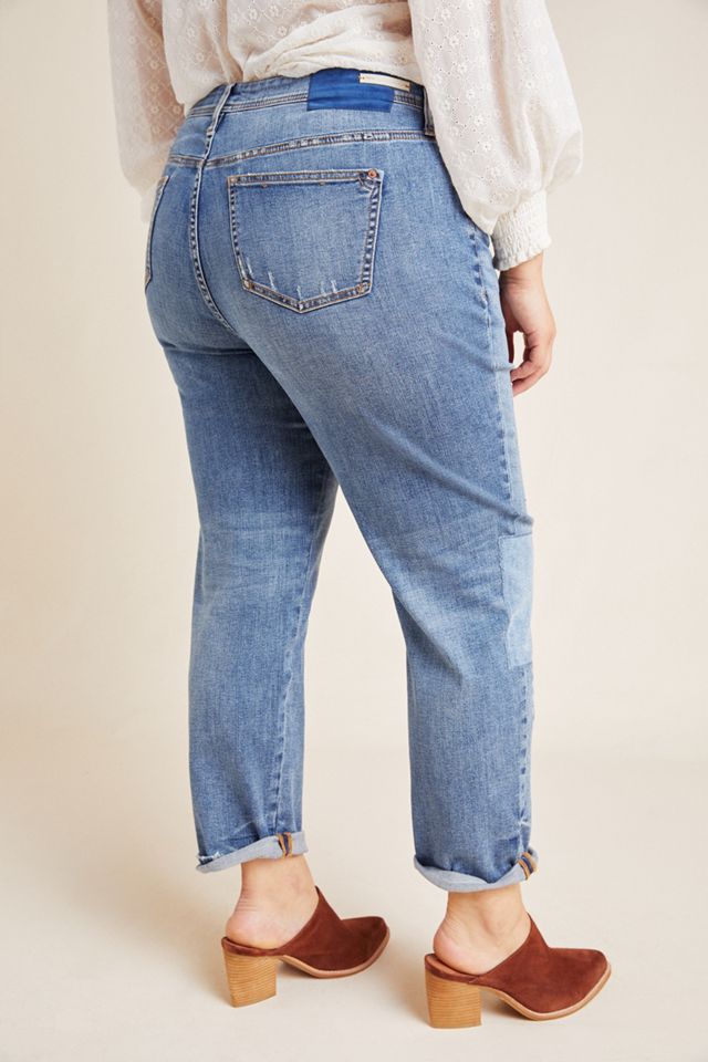 Pilcro Patchwork Slim Boyfriend Jeans #9