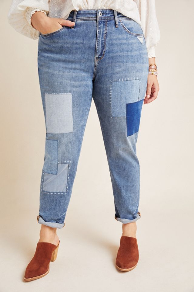 Pilcro Patchwork Slim Boyfriend Jeans #12