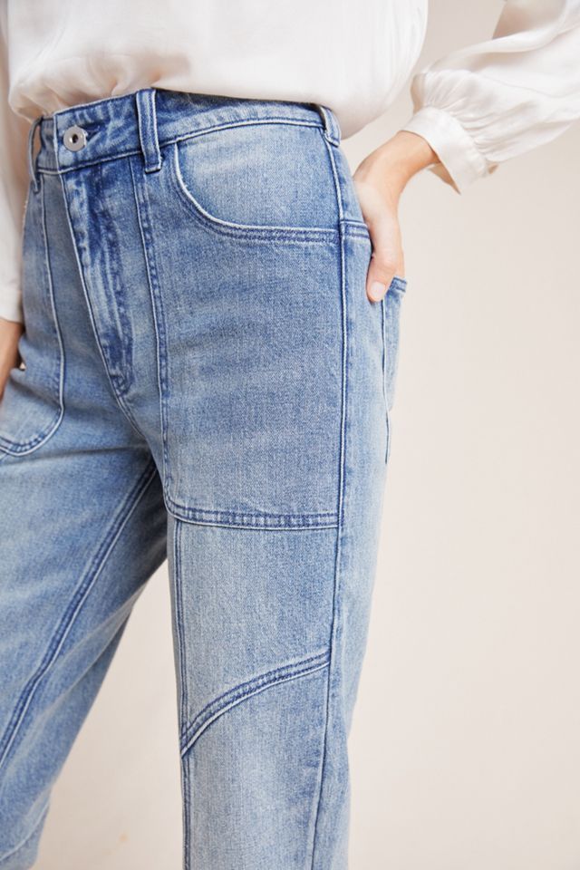 Pilcro High-Rise Seamed Straight Jeans #1