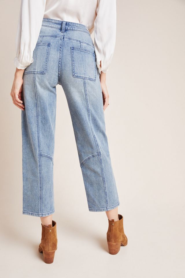 Pilcro High-Rise Seamed Straight Jeans #4