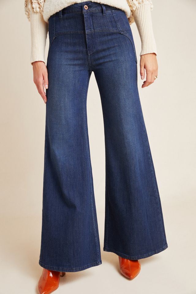 Pilcro Ultra High-Rise Slim Flare Jeans #4