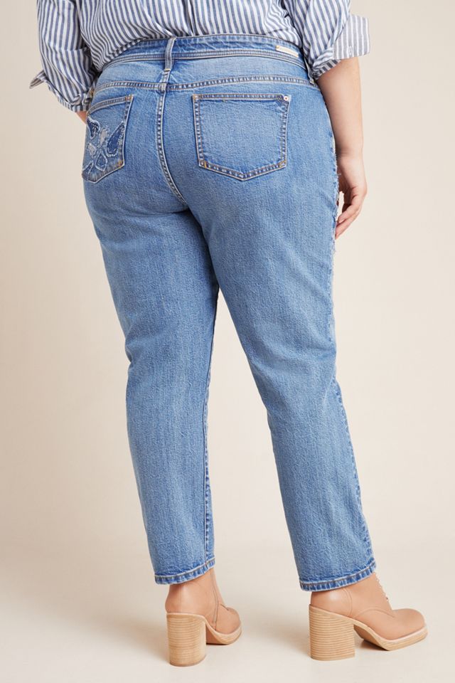 Pilcro High-Rise Embroidered Boyfriend Jeans #7