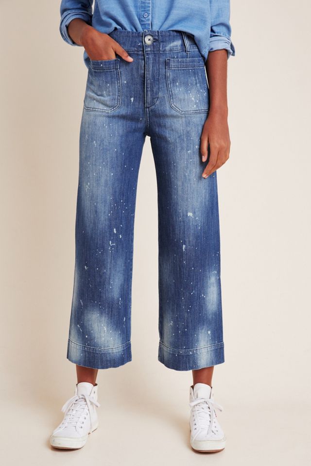 Pilcro Ultra High-Rise Cropped Wide-Leg Jeans #1