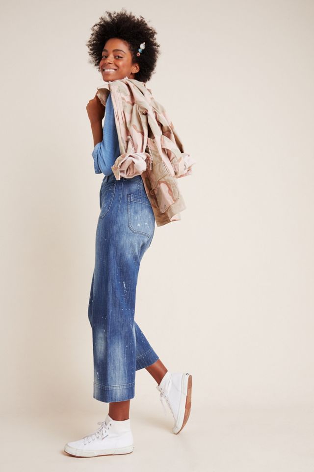 Pilcro Ultra High-Rise Cropped Wide-Leg Jeans #2