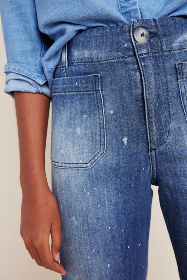 Pilcro Ultra High-Rise Cropped Wide-Leg Jeans #3