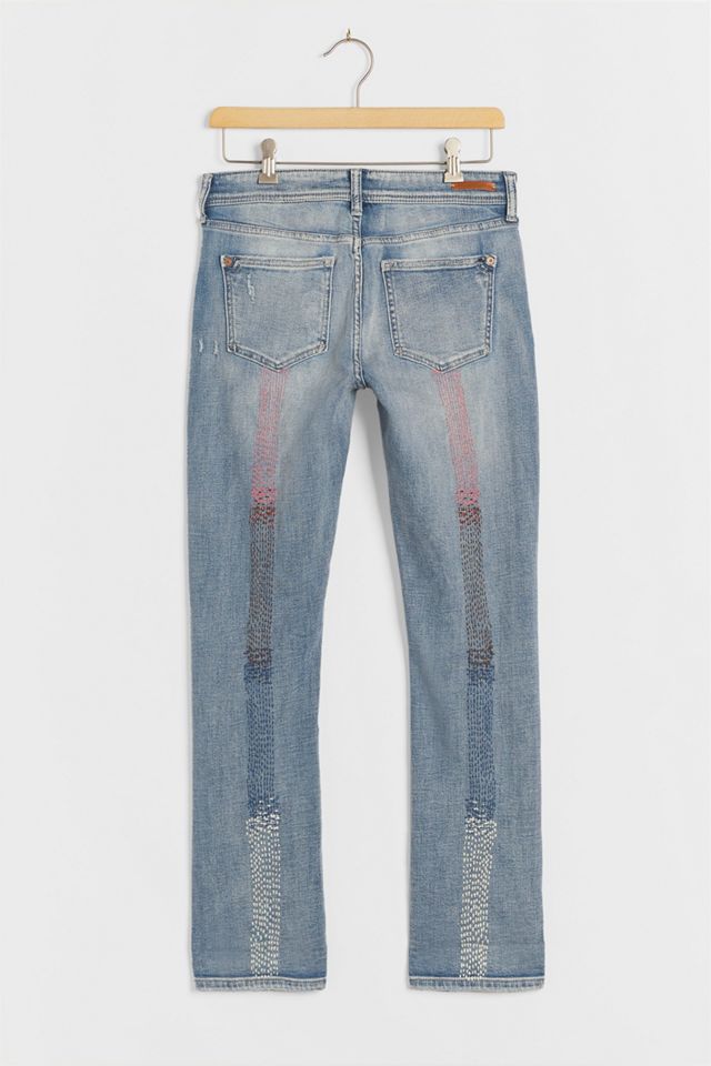 Pilcro Embroidered Mid-Rise Slim Boyfriend Jeans #2
