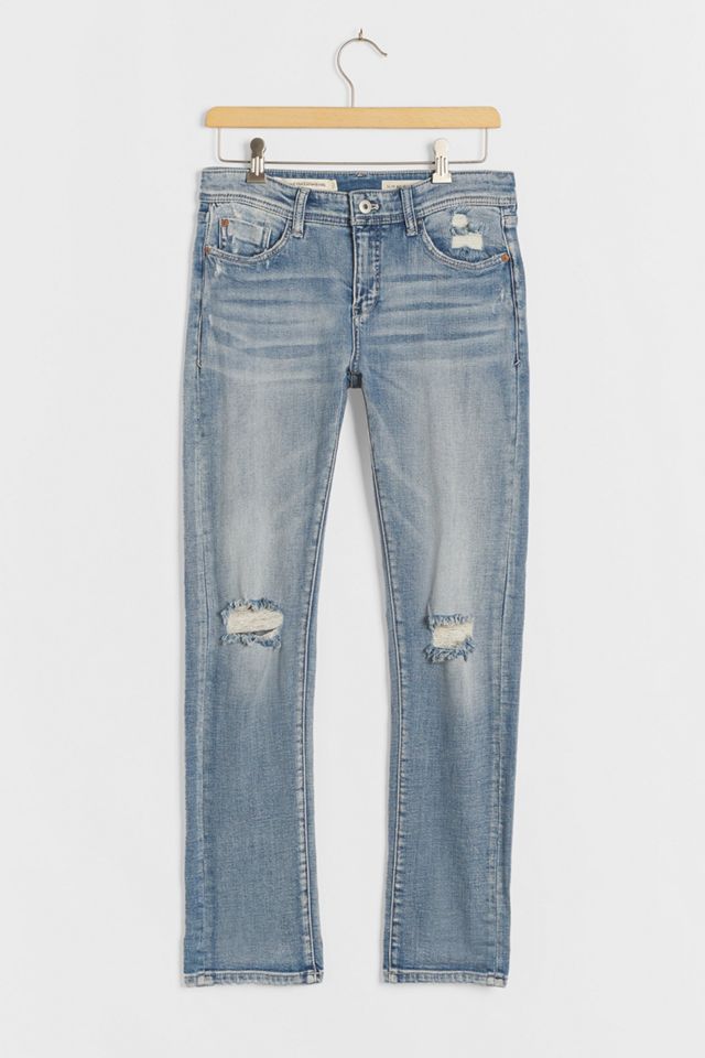 Pilcro Embroidered Mid-Rise Slim Boyfriend Jeans #3