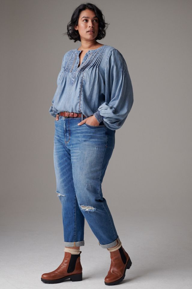 Pilcro Mid-Rise Slim Boyfriend Jeans #5