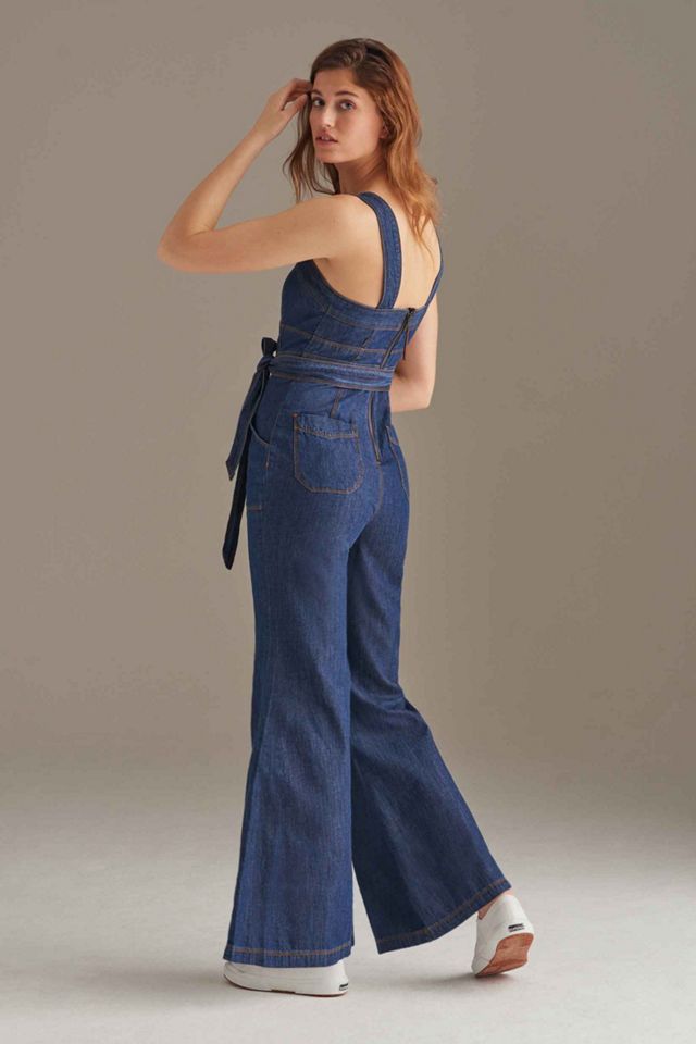 Pilcro Flared Denim Jumpsuit #3