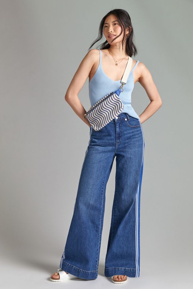 Maeve Ultra High-Rise Sporty Flare Jeans #1