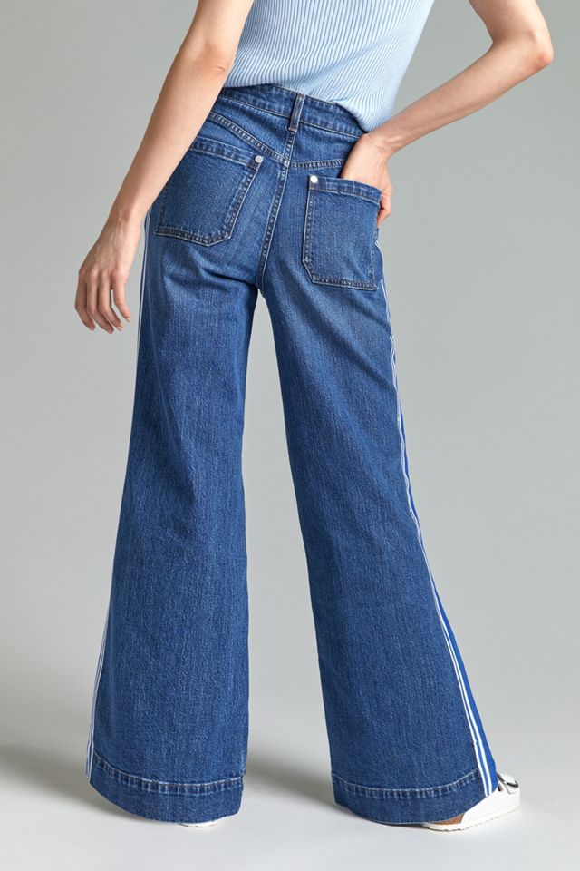 Maeve Ultra High-Rise Sporty Flare Jeans #2