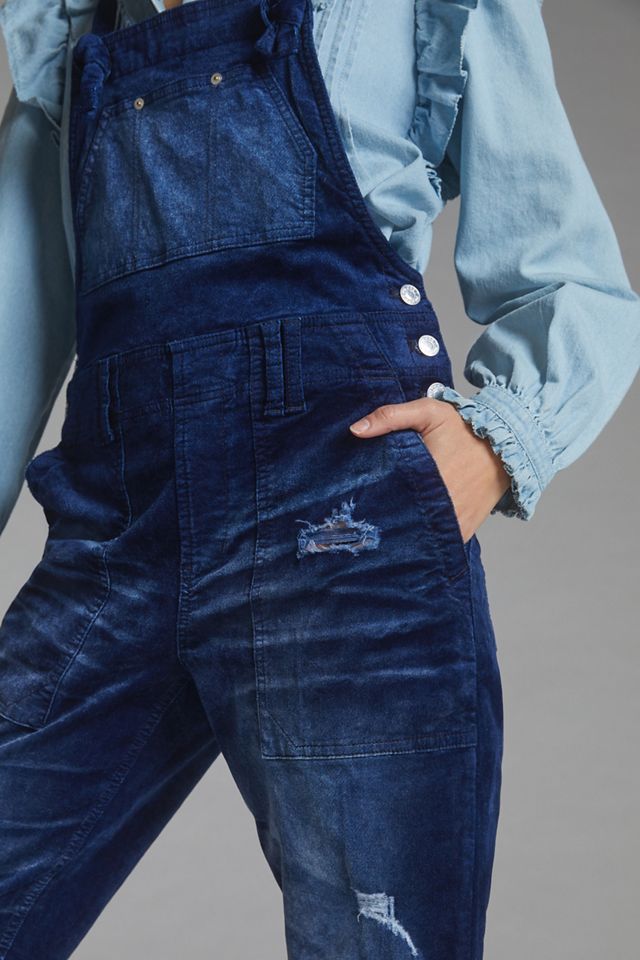 Pilcro The Wanderer Velvet Overalls #1