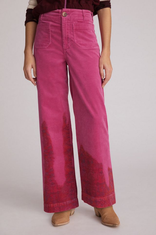 Pilcro The Skipper Cropped Wide-Leg Corduroy Pants #1