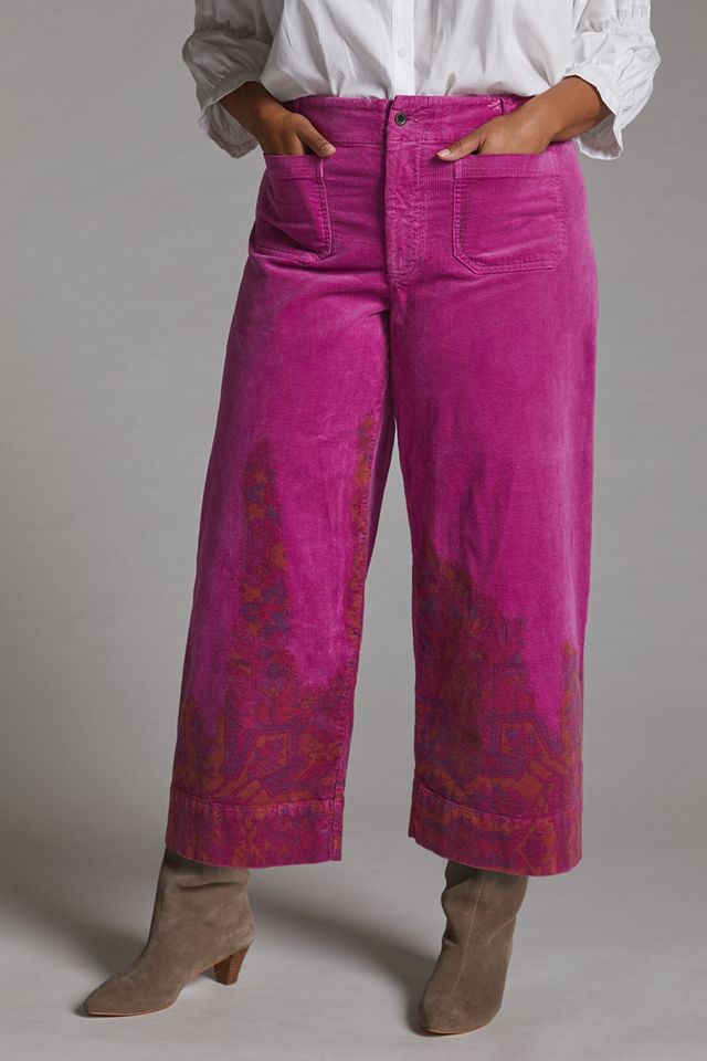 Pilcro The Skipper Cropped Wide-Leg Corduroy Pants #7