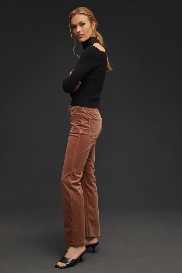 The Yaya Mid-Rise Crop Flare Corduroy Jeans #3