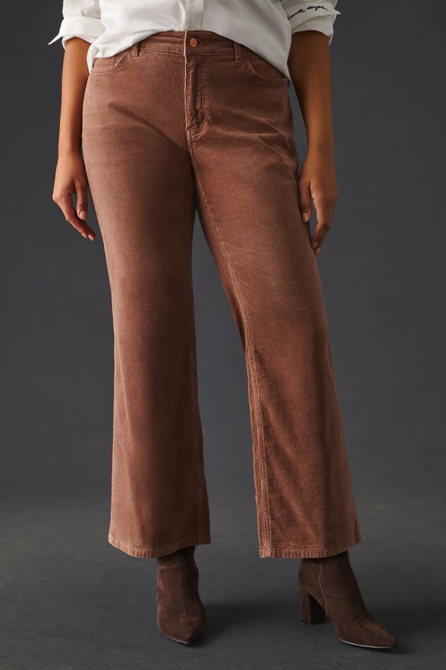 The Yaya Mid-Rise Crop Flare Corduroy Jeans #6