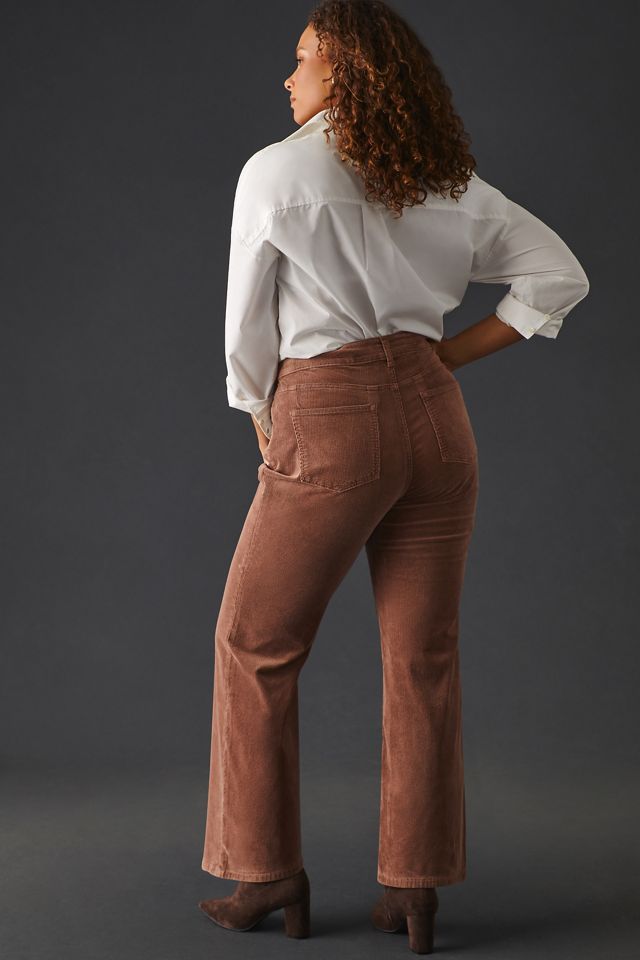 The Yaya Mid-Rise Crop Flare Corduroy Jeans #7