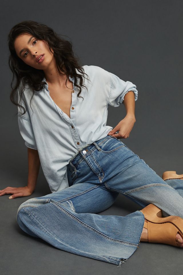 Pilcro The Supermodel Mid-Rise Flare Jeans #8