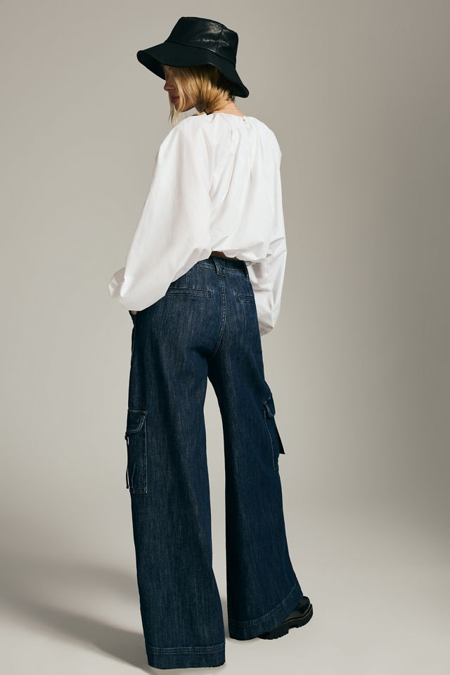 Pilcro Wide-Leg Cargo Jeans #1