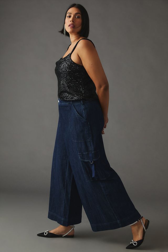Pilcro Wide-Leg Cargo Jeans #6
