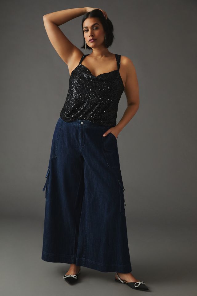 Pilcro Wide-Leg Cargo Jeans #3