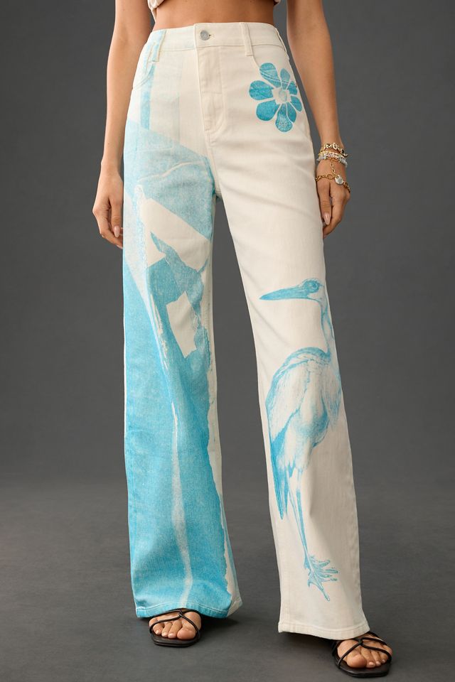Anne Guest Cyanotype High-Rise Wide-Leg Jeans #1
