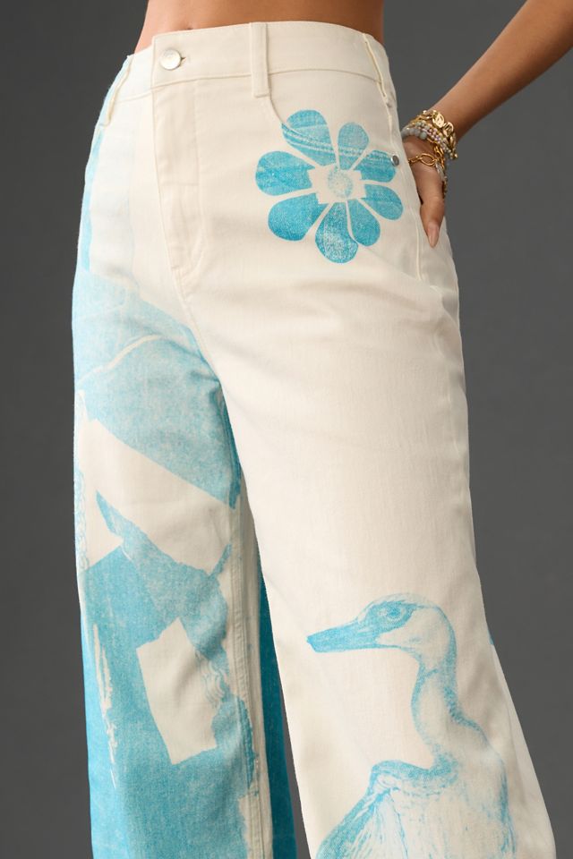 Anne Guest Cyanotype High-Rise Wide-Leg Jeans #3