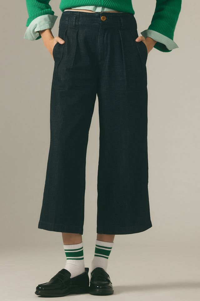 Pilcro The Remi High-Rise Crop Wide-Leg Jeans #1