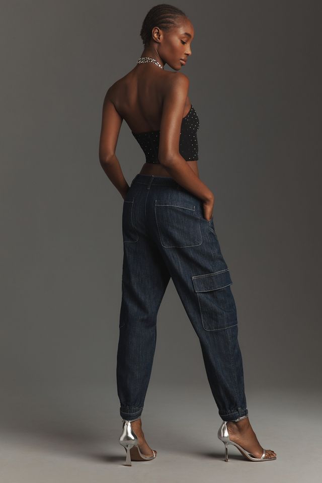 Pilcro Seamed Sport Low-Rise Cargo Jeans #3