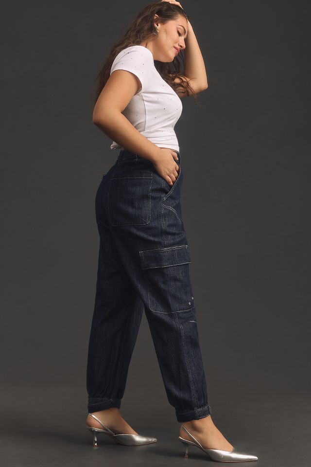 Pilcro Seamed Sport Low-Rise Cargo Jeans #7