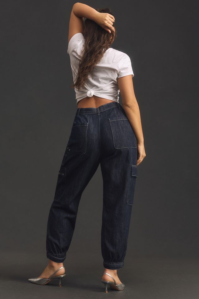 Pilcro Seamed Sport Low-Rise Cargo Jeans #9