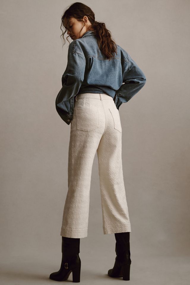 The Skipper High-Rise Crop Wide-Leg Jeans by Pilcro | Anthropologie