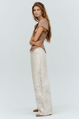 Pilcro Kayden High Rise Carpenter Full Length Barrel Jeans