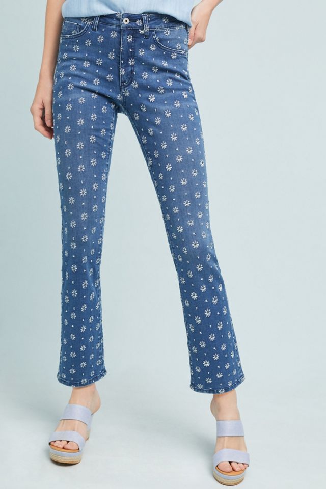 Pilcro Embroidered High-Rise Cropped Bootcut Jeans #2