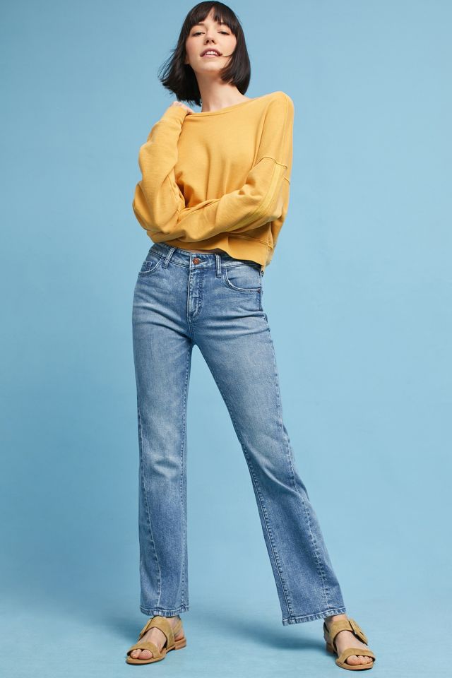 Pilcro High Rise Cropped Flare Jeans Anthropologie 9949