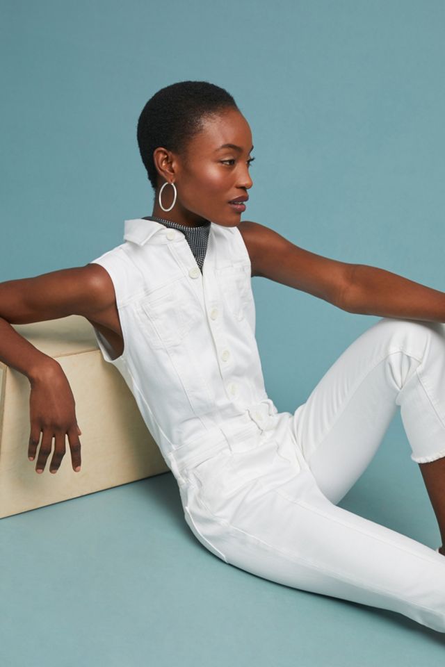 Pilcro Flared Denim Jumpsuit #4