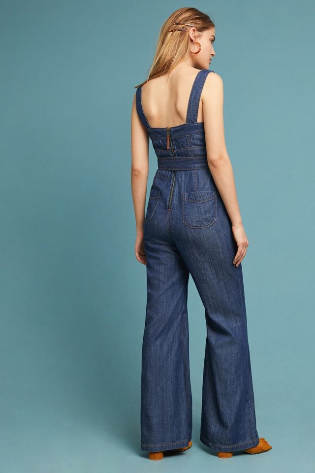 Anthropologie denim romper online