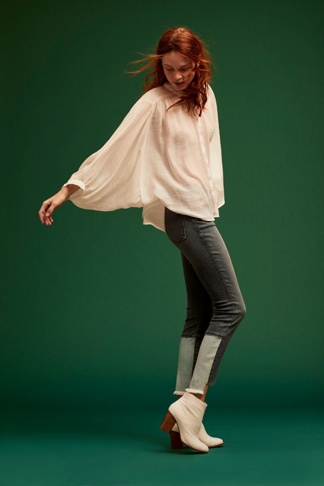 Pilcro Script High-Rise High-Low Skinny Jeans #5