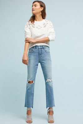 Pilcro Ultra High Rise buy beaded Straight Jeans studs