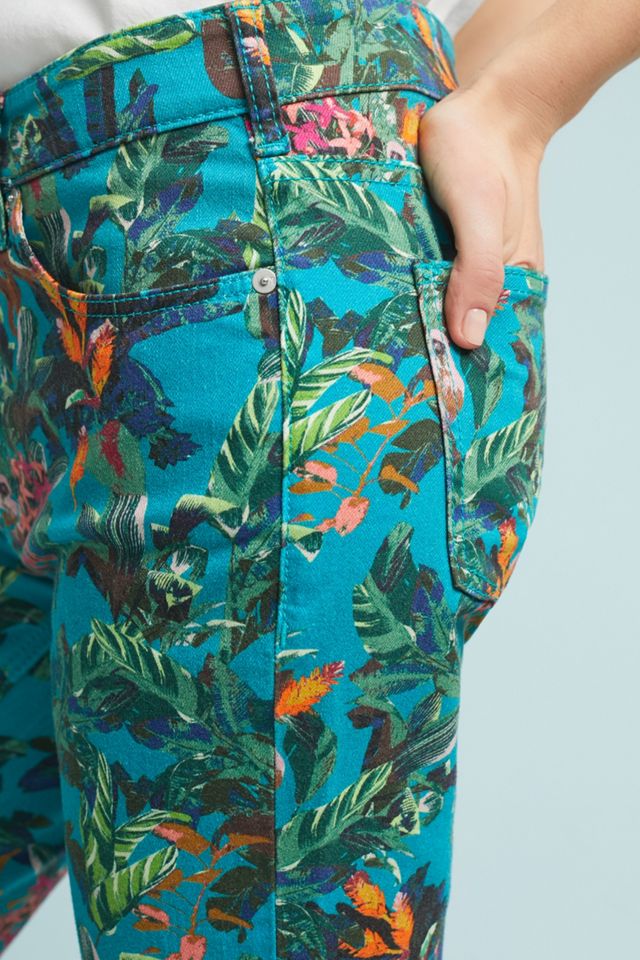 Pilcro Tropical High-Rise Cropped Bootcut Jeans #1