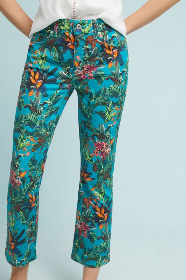 Pilcro Tropical High-Rise Cropped Bootcut Jeans #3
