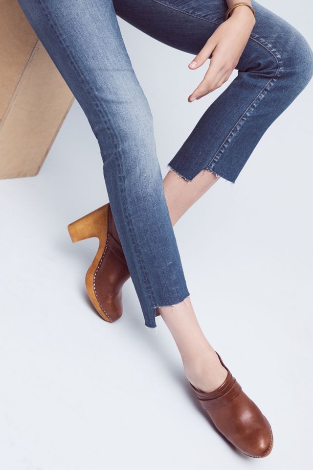 Pilcro Parallel Mid-Rise High-Low Straight Jeans #1