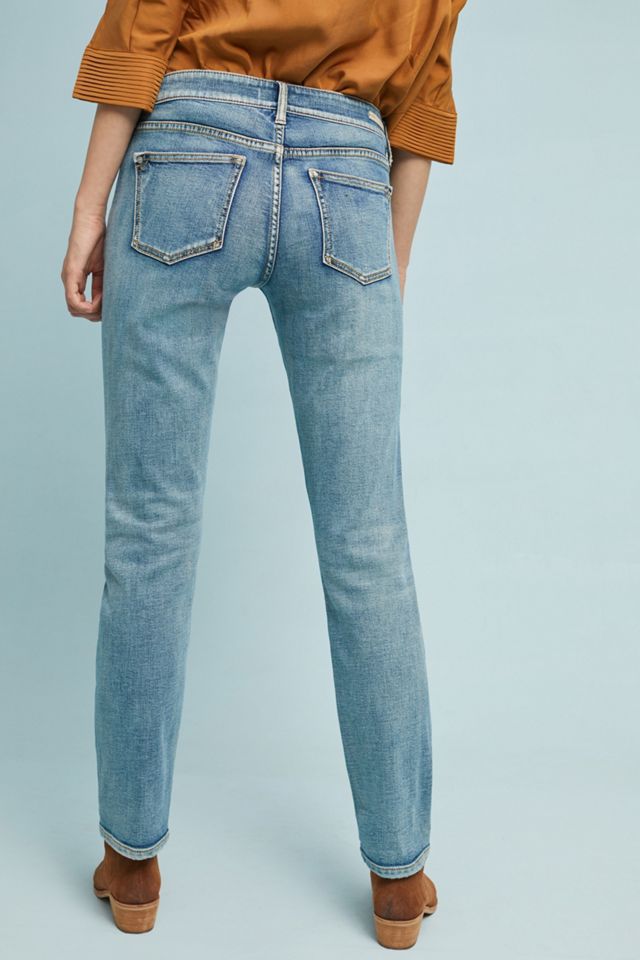 Pilcro Floral Embroidered Mid-Rise Slim Boyfriend Jeans #1