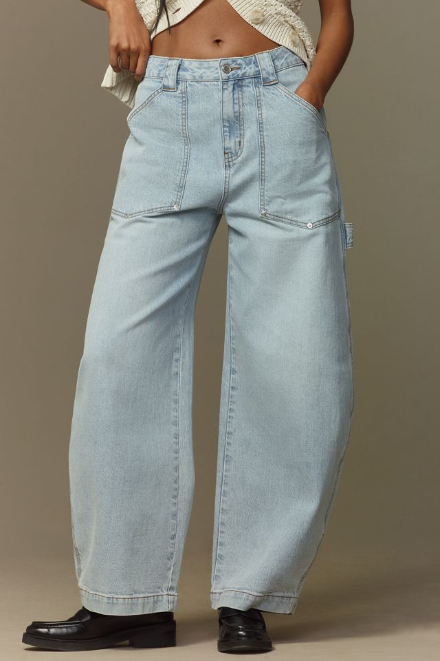 Avec Les Filles High-Rise Barrel Jeans #1
