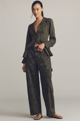 Avec Les Filles High-Rise Barrel Jeans