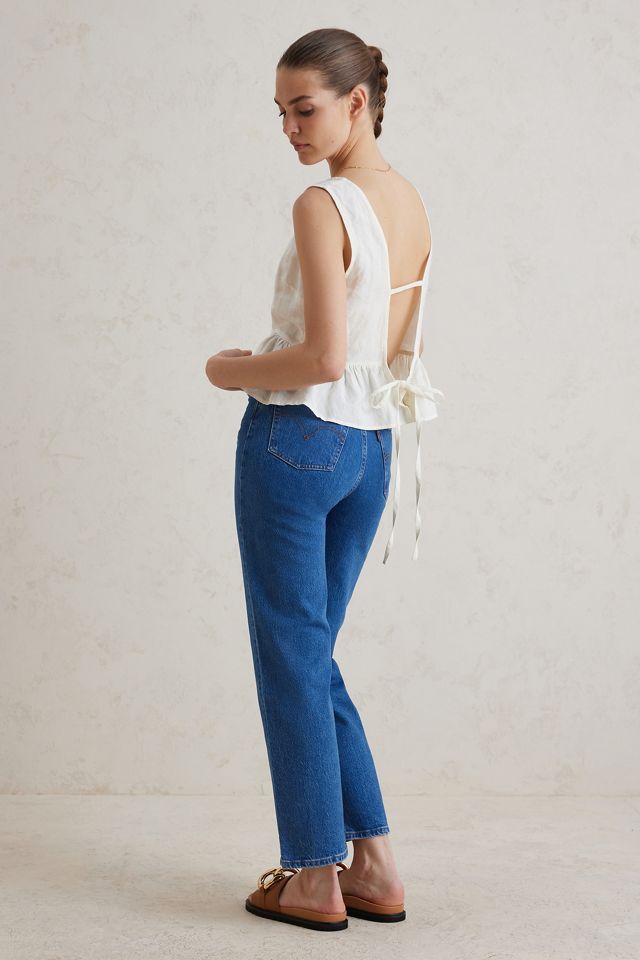 Levi's Ribcage Super High-Rise Straight-Leg Ankle Jeans #8