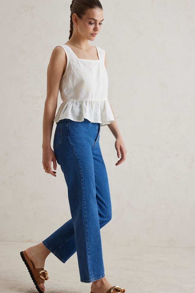 Levi's Ribcage Super High-Rise Straight-Leg Ankle Jeans #9