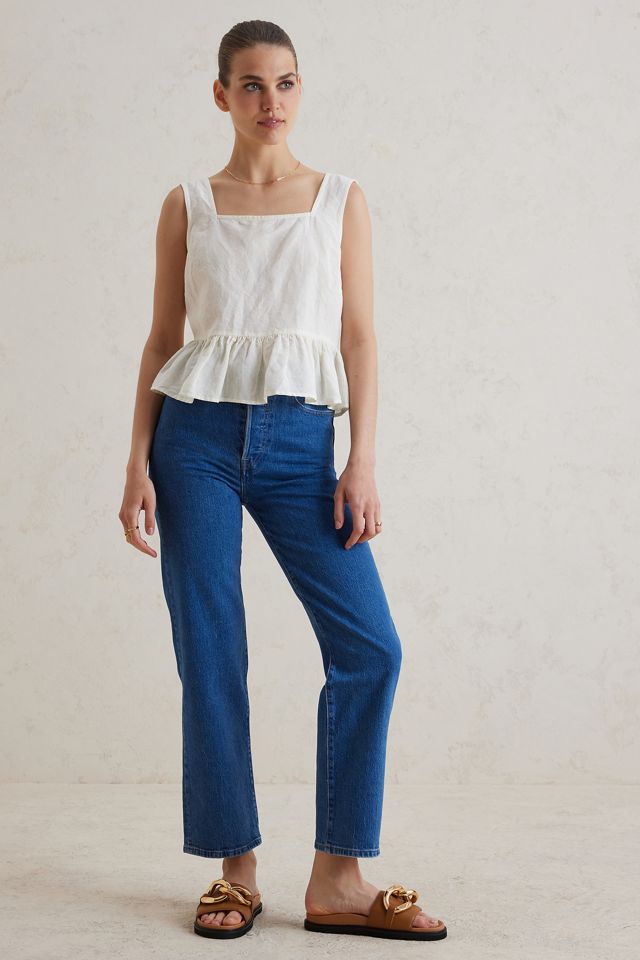 Levi's Ribcage Super High-Rise Straight-Leg Ankle Jeans #10