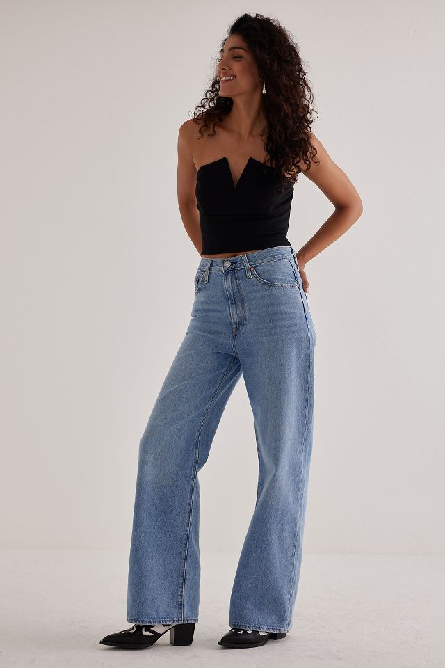 Ribcage wide leg clearance jeans levis